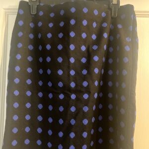 Talbots wool polka dot skirt